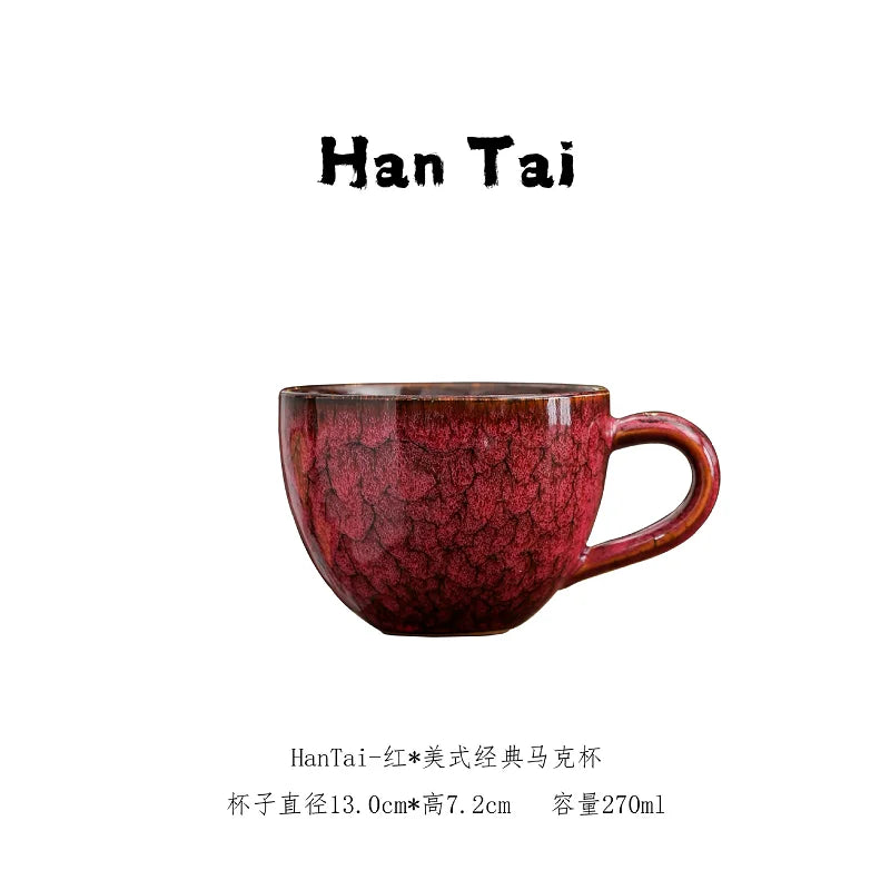 Taza de café de cerámica estilo japonés | Vajilla ecológica