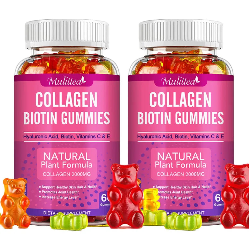 Collagen Gummies with Biotin for Radiant Skin & Hair Growth