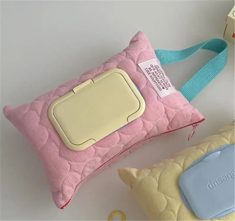 Cute Portable Car Tissue Box | Hanging Tissue Cover for Strollers