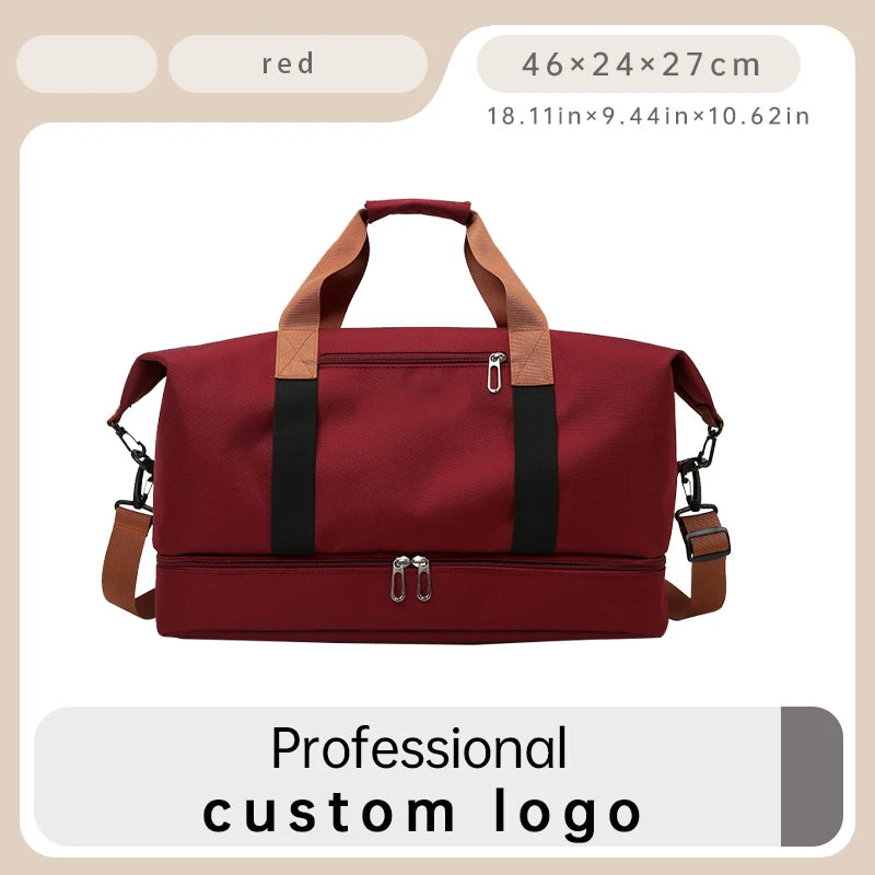 Custom Logo Unisex Gym Duffle Bags | Large Capacity Travel Tote