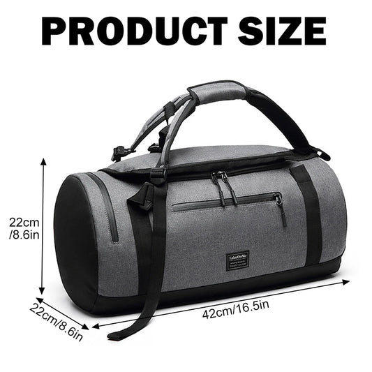 Waterproof Gym Bag with Shoe Compartment & Wet Pocket
