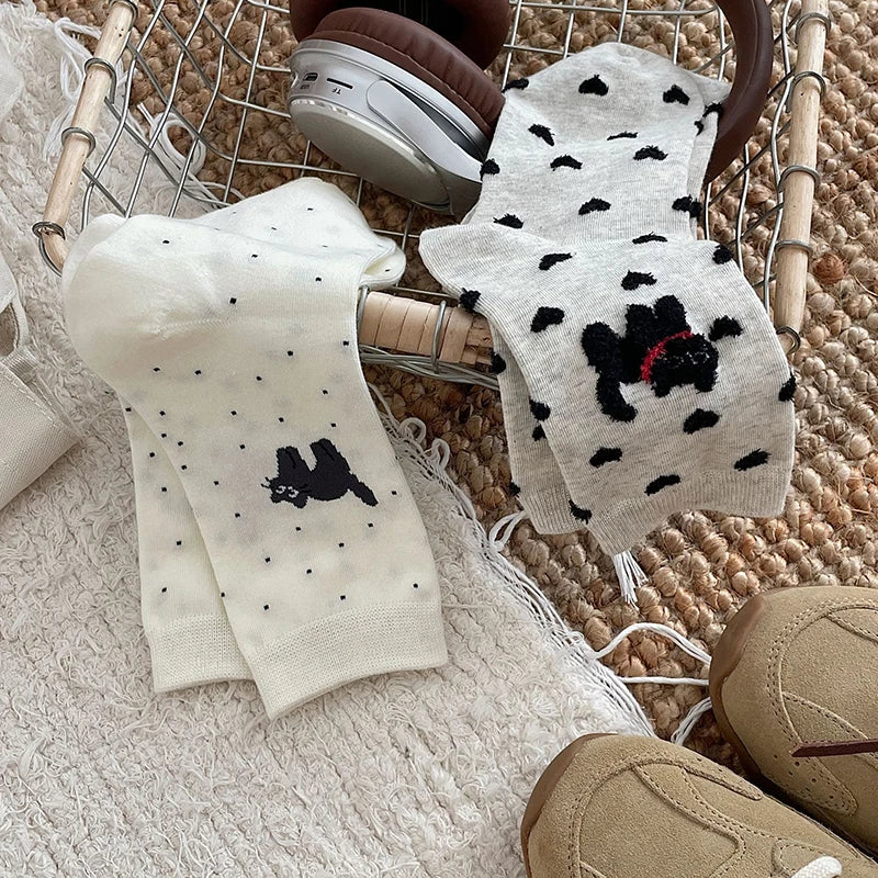 Calcetines de animales de gato de dibujos animados lindos Kawaii para mujer | Cómodos y con estilo