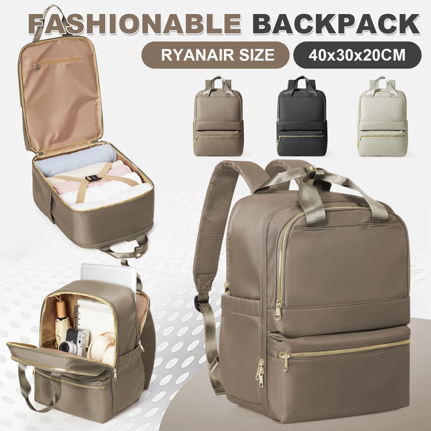 Versatile Double-Shoulder Travel Backpack | Stylish College Bag