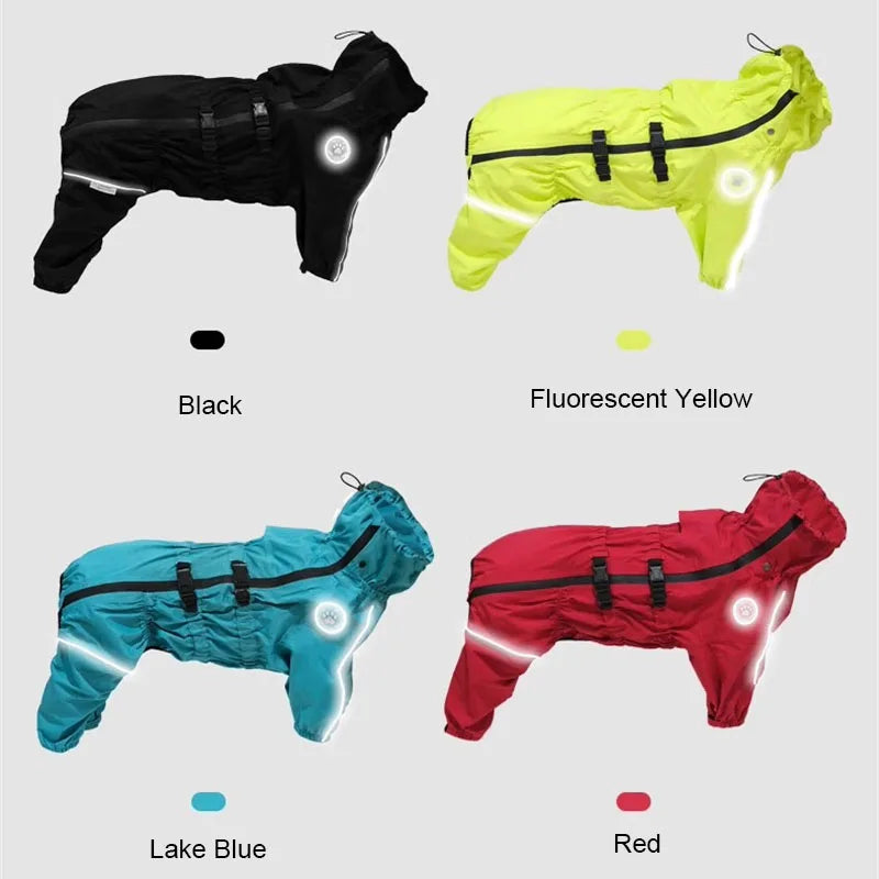 Waterproof Reflective Dog Raincoat | Adjustable Pet Jacket