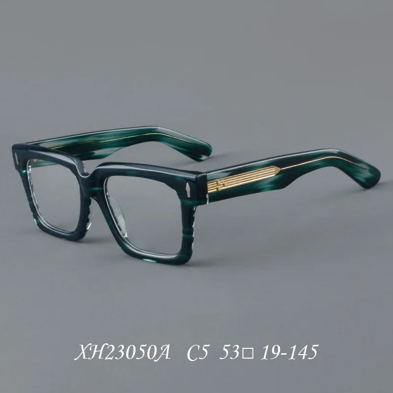 Customizable Retro Geometric Square Anti-Blue Light Eyewear