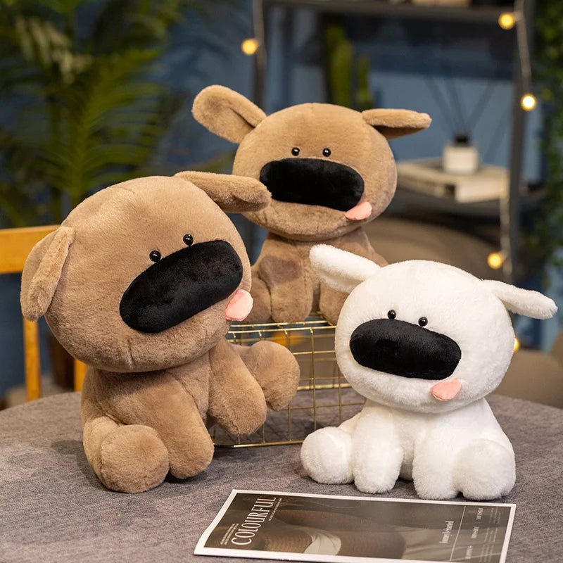Big Nose Puppy Plush Toy Sitting Dog Stuffed Animal Cute Cartoon Birthday Gift
