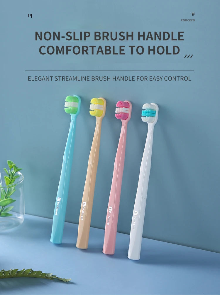4 Soft Bristled Toothbrushes | Enhanced Oral Hygiene for Adults