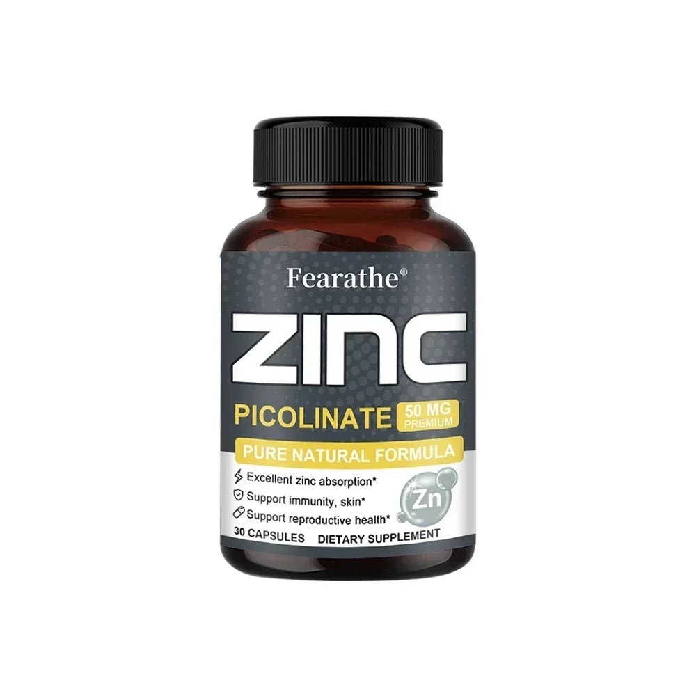 High Potency Zinc Supplement - Immune Support & Healthy Skin