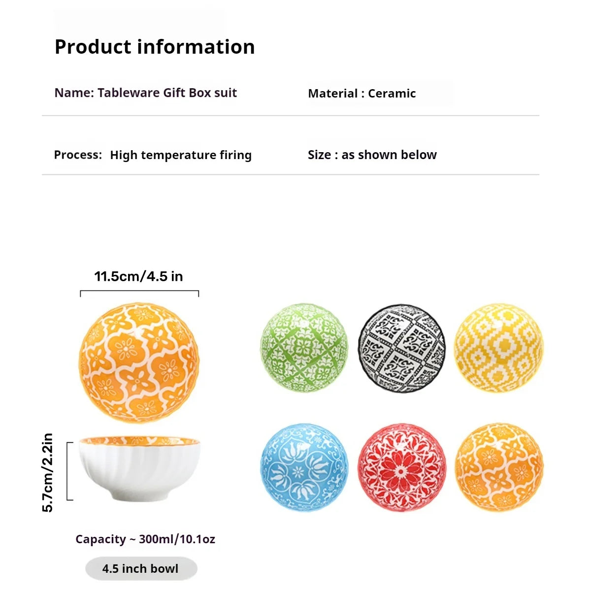 6-Piece Ceramic Bowls Set | Perfect for Pasta, Salad & More