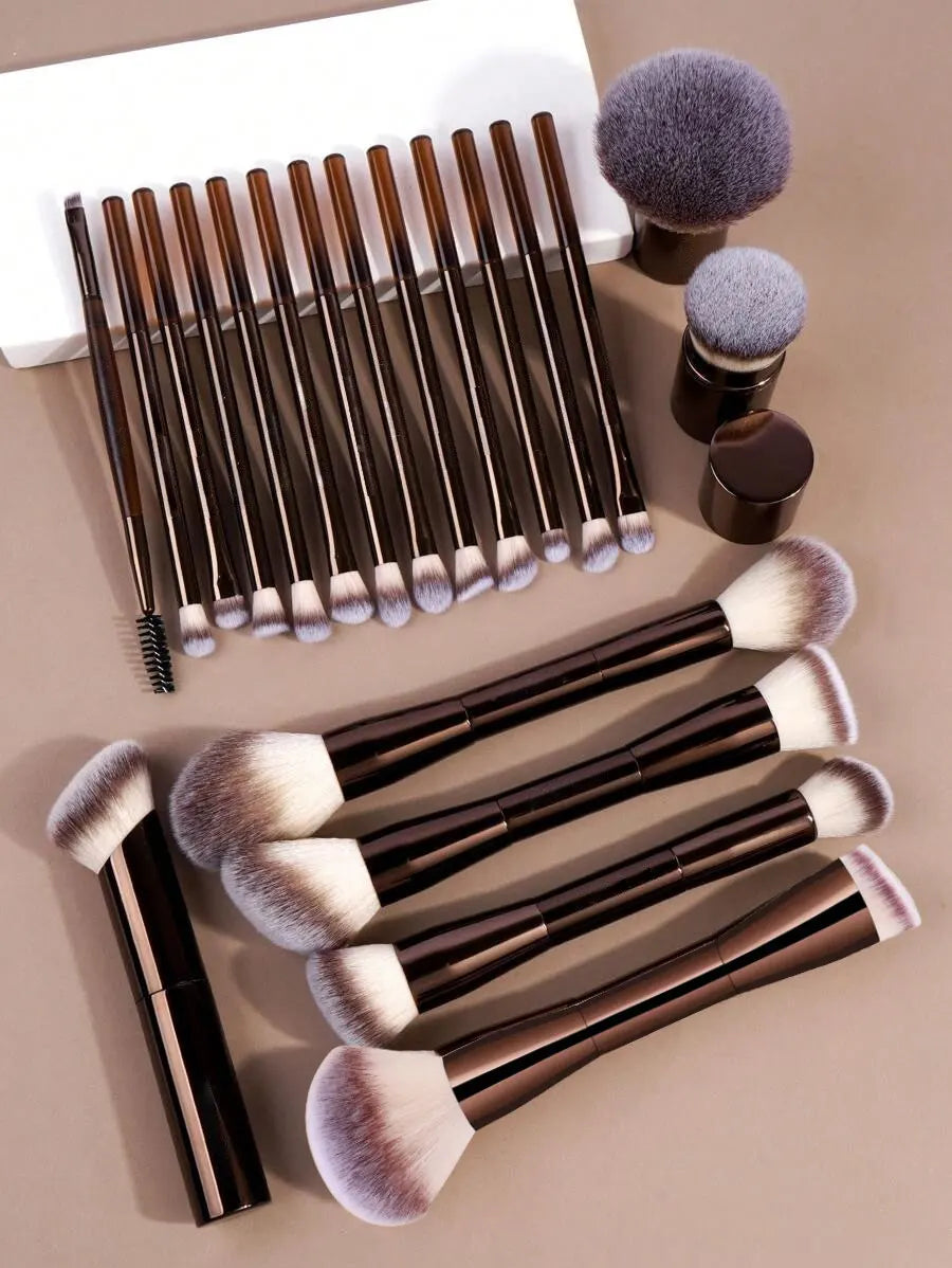 20pcs Soft Aluminum Makeup Brush Set | Ultimate Beauty Tools