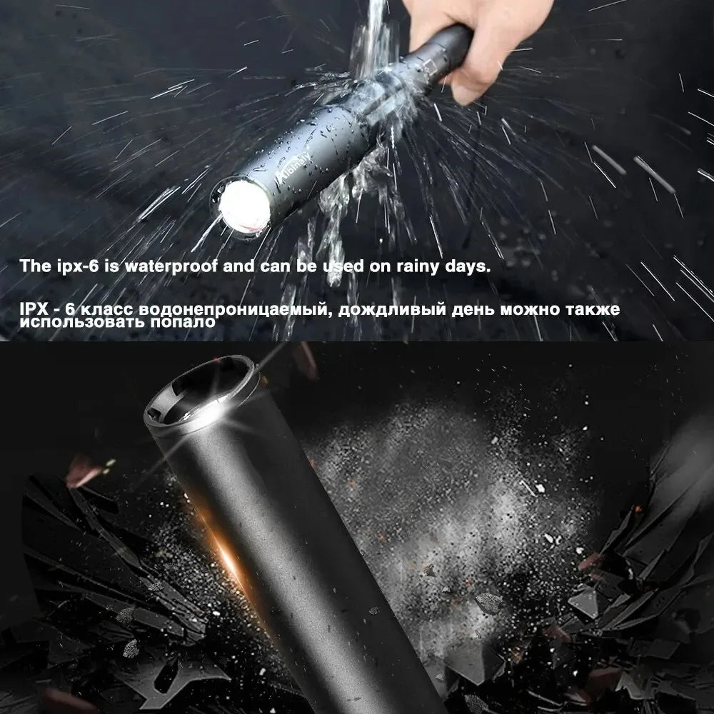 Super Bright Waterproof Aluminium Alloy Baseball Bat Flashlight