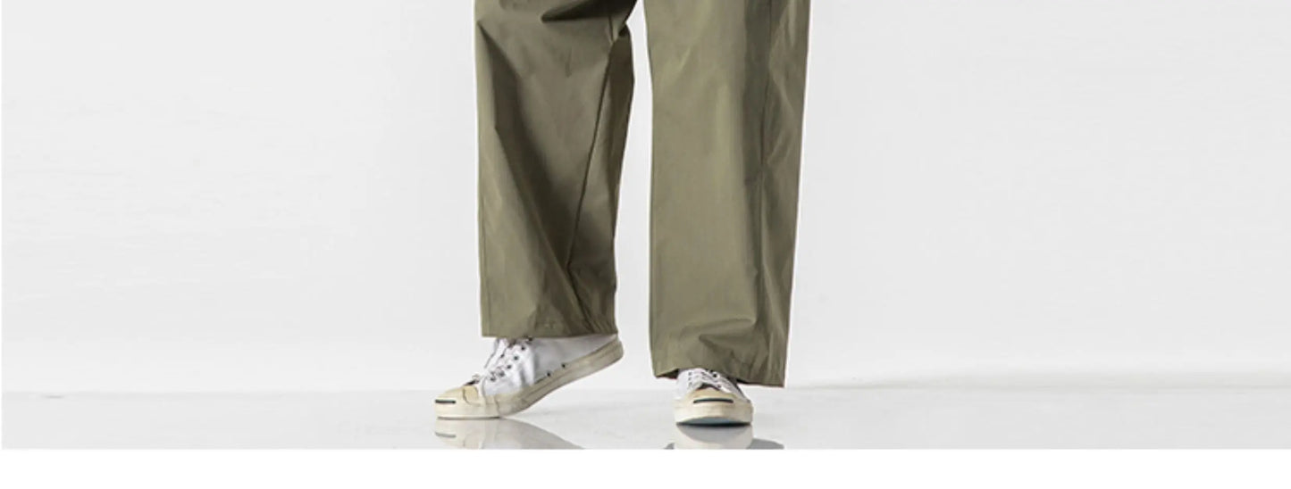 Men's Casual Wide Leg Pants | Lightweight Thin Joggers