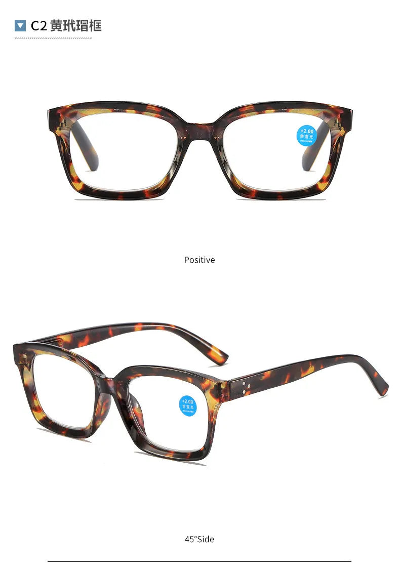 New Reading Glasses Men women Anti Blue Light Presbyopia Eyeglasses Antifatigue Computer Eyewear with +1.5 +2.0 +2.5 +3.0 +3.5