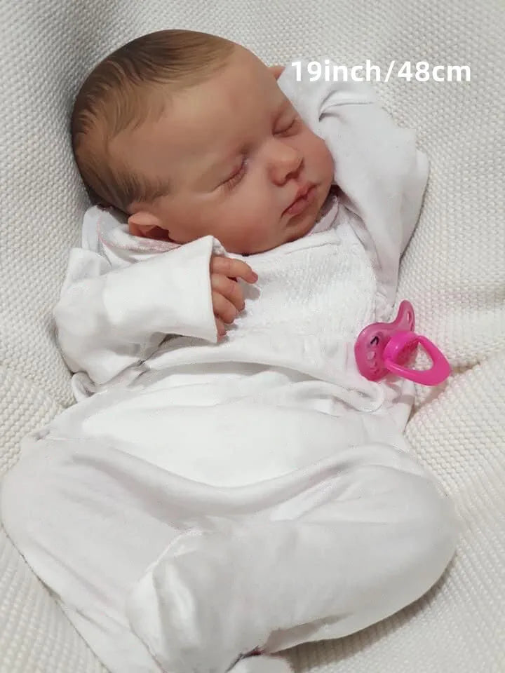 Muñeco Bebé Reborn Realista de 20 Pulgadas | Vinilo de Silicona Mixta