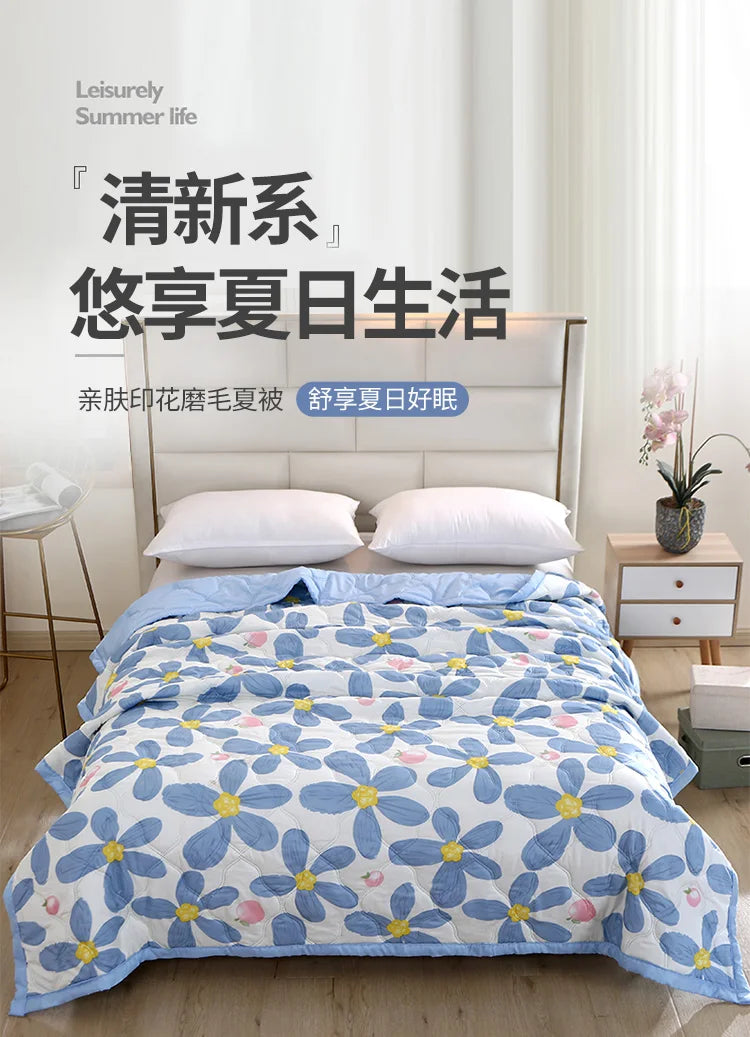 Cool Summer Quilt | Soft, Breathable Air Conditioner Blanket