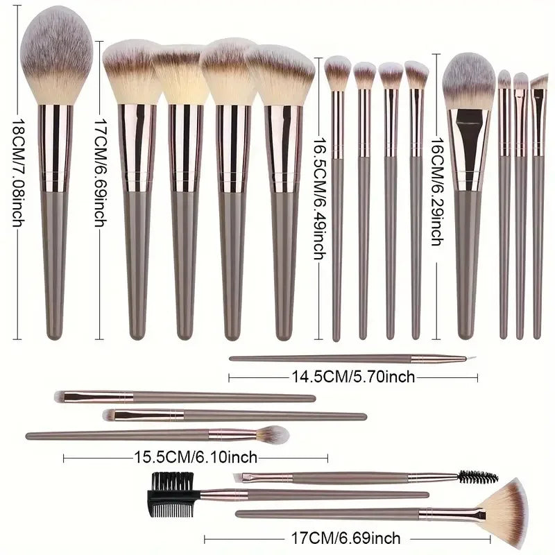 Professional Makeup Brush Set | Fluffy Foundation & Blending Tools