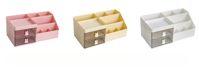 Clear Desktop Cosmetics Storage Box | Stylish Organizer & Rack