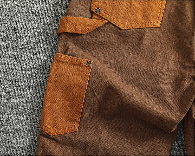 Vintage Cargo Overalls for Men | Stylish Heavy Canvas Pants