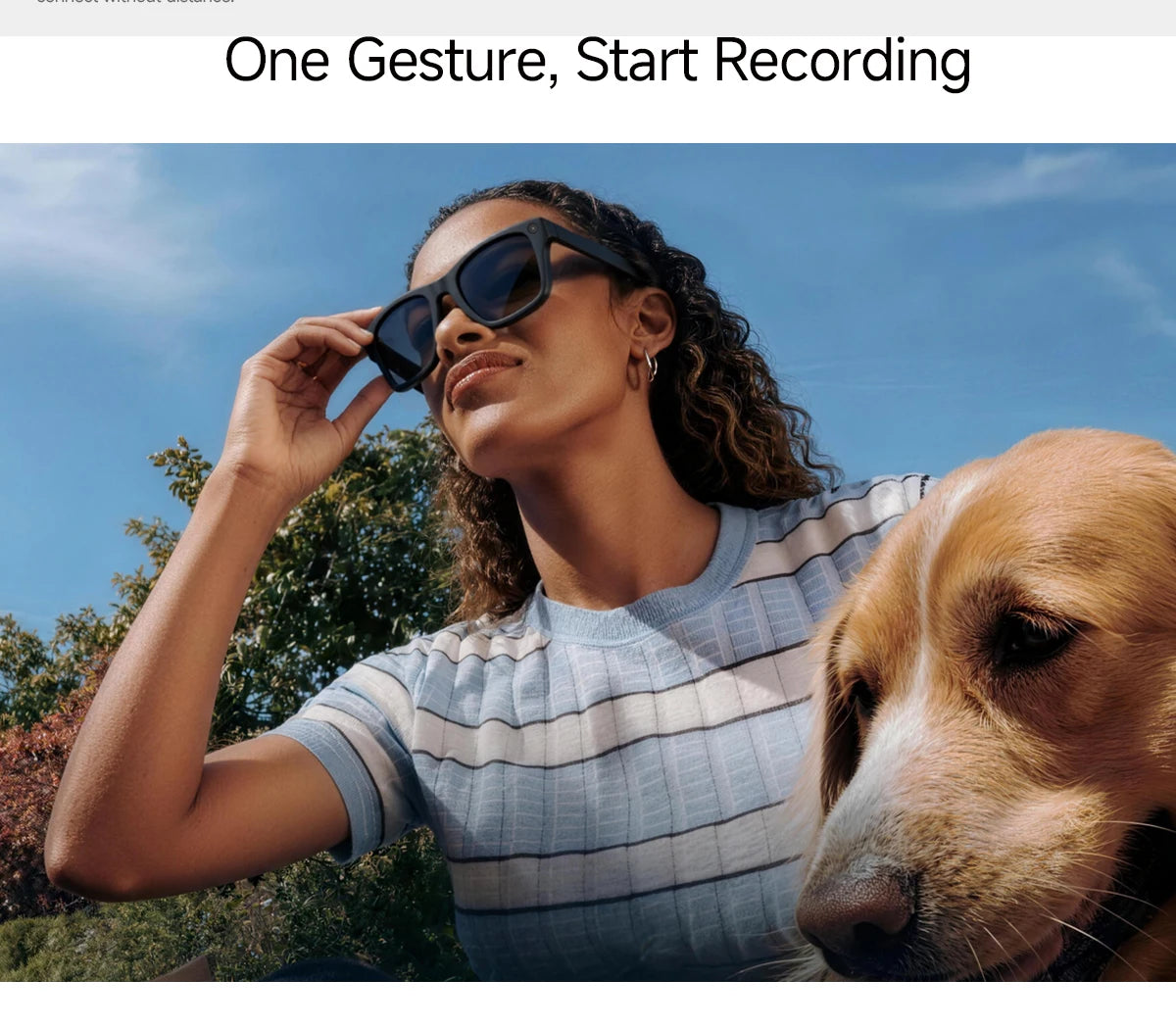 AI Smart Glasses with Real-time Translation and 800W Camera