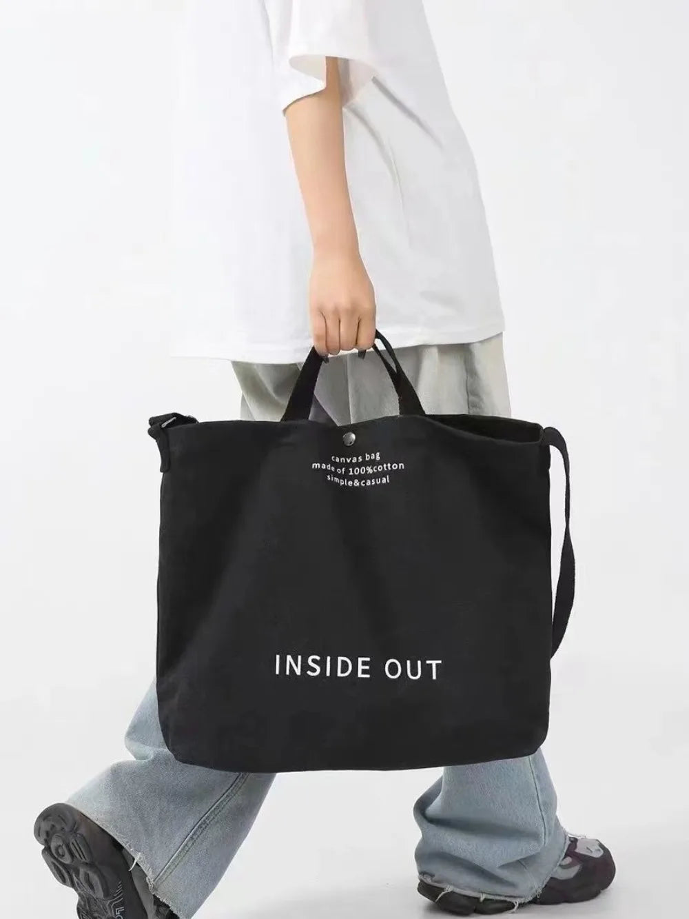 Large Canvas Shoulder Tote Bag | Stylish & Functional Handbag