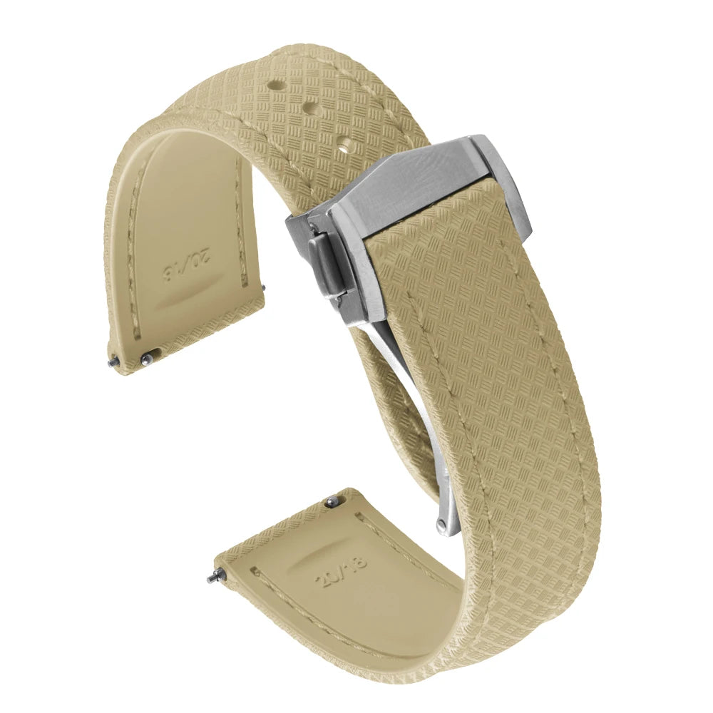 Universal Tropical FKM Rubber Watch Strap | Quick-Release Dive Bracelets