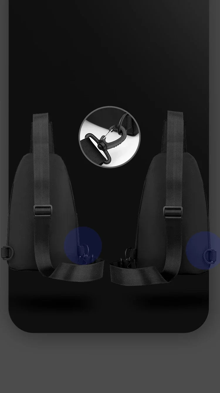 Lightweight Men's Chest Bag | Versatile Nylon Crossbody Sling