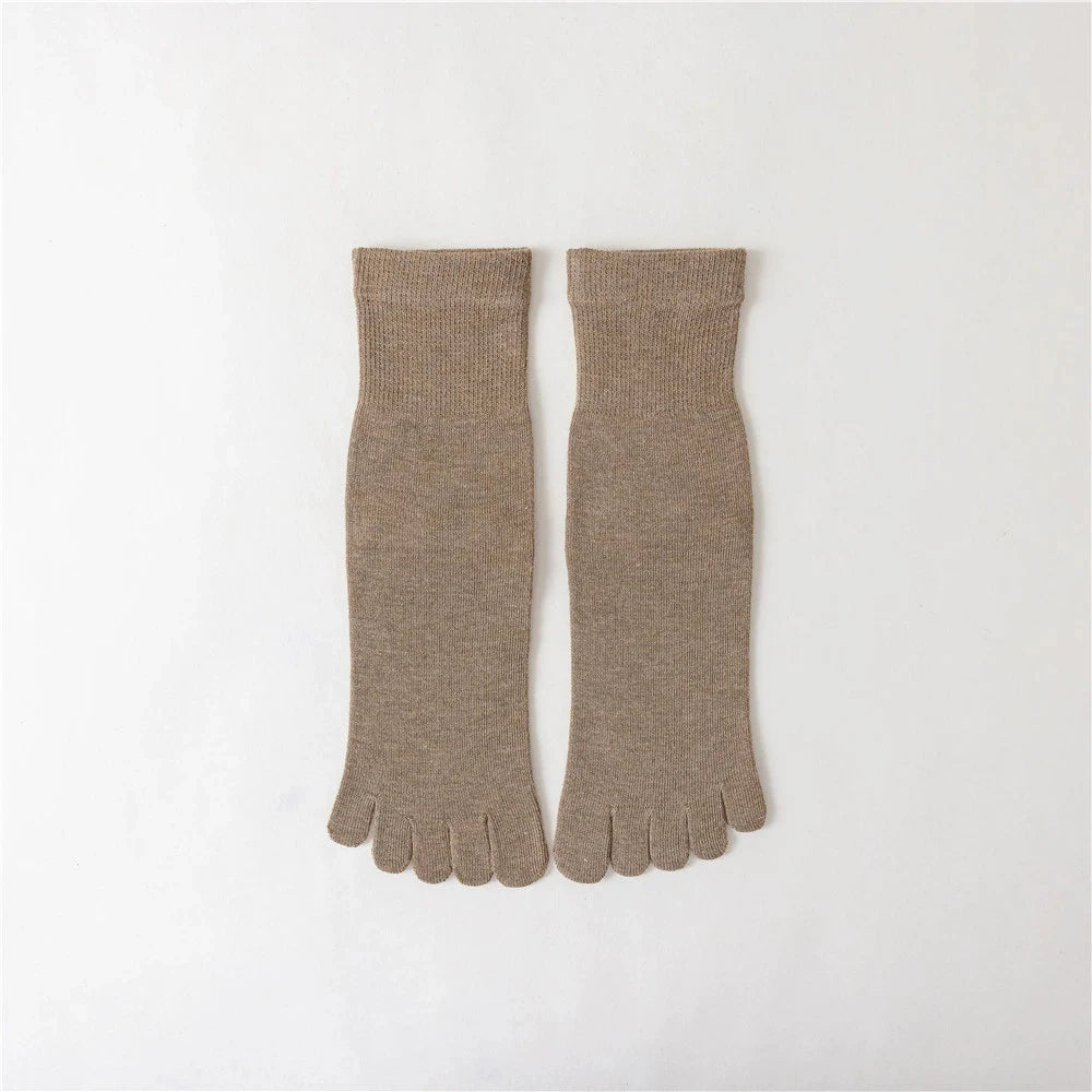 Compression Yoga Five Finger Socks for Women | Non-Slip Fitness Gear