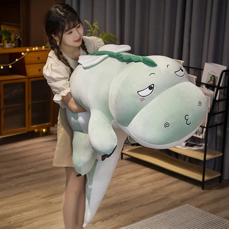 Big Size Dinosaur Plush Toy | Soft Stuffed Animal Cushion Pillow