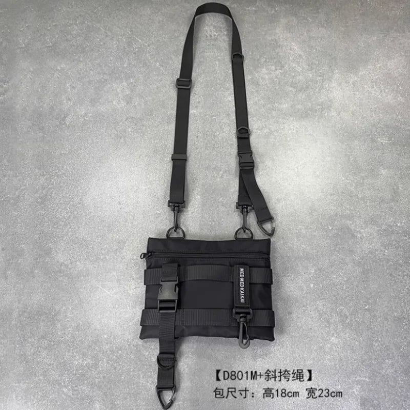 Tactical Techwear Style Crossbody Sling Bags Men Multi-function Chest Bags Y2K High Street Waist Bags Bolsos Para Hombre сумка