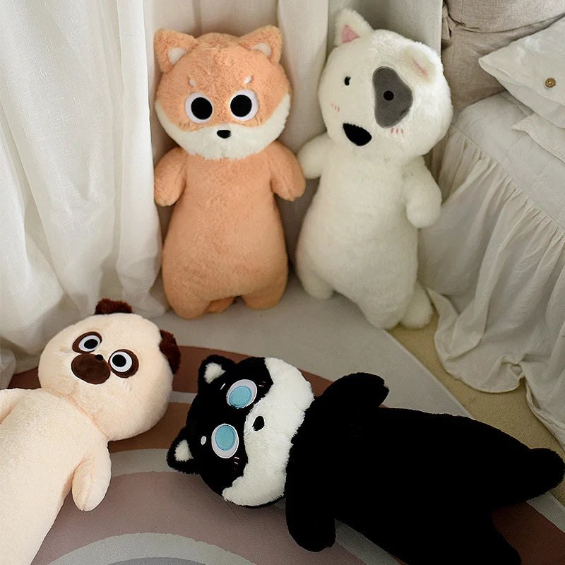 Lifelike Siamese Cat Plush Toy | Hug Cushion for Kids & Home Decor
