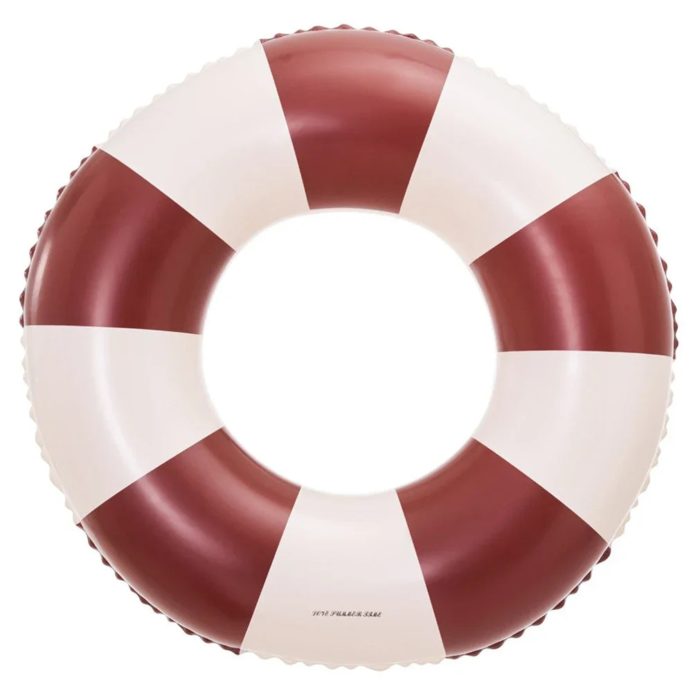 Classic Striped Inflatable Swimming Ring | Perfect Pool Float