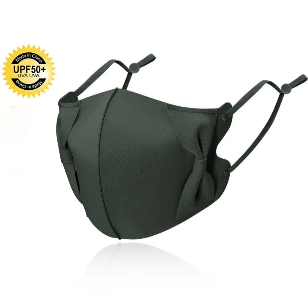 3D Bow Anti-UV Face Mask | Breathable UPF50+ Sunscreen Protection