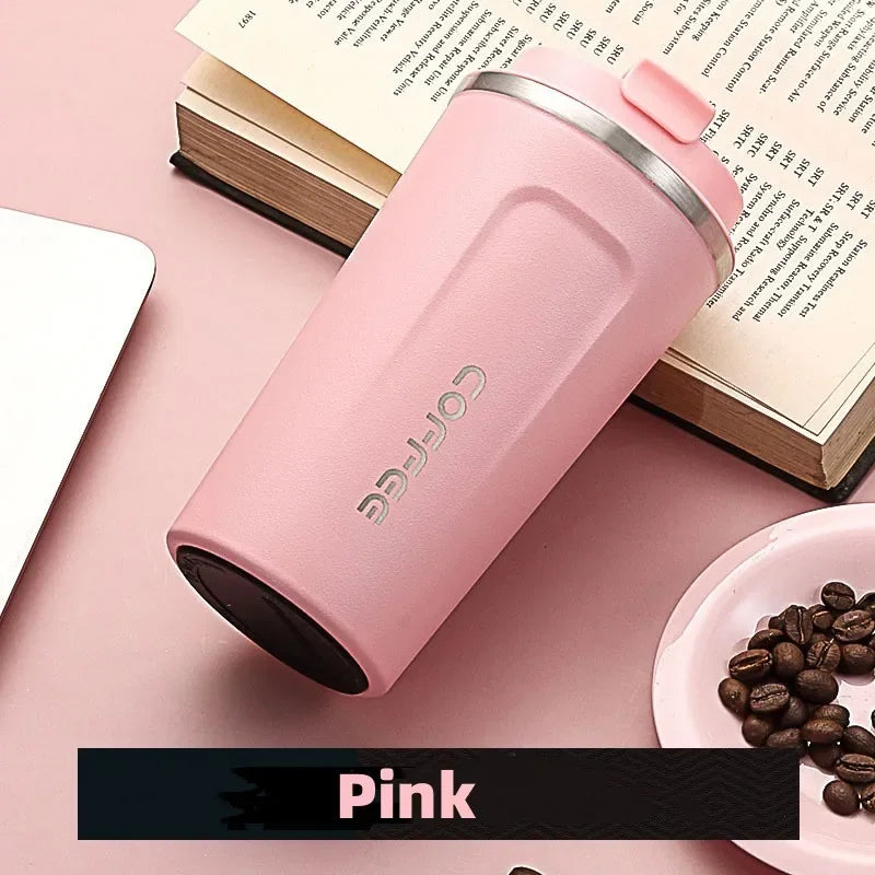 Stainless Steel Thermos Travel Mug | Leak-Proof & Insulated