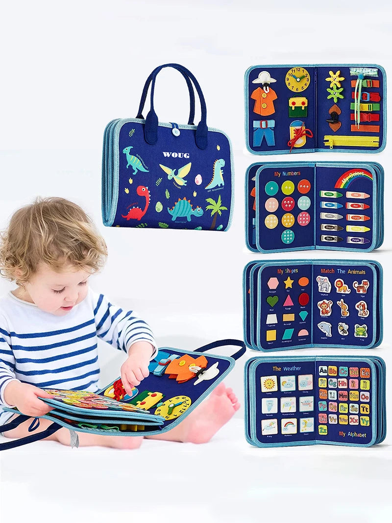 Montessori Busy Board | Toddler Sensory Activity for Skill Development
