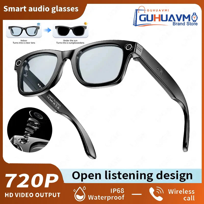 AI Smart Glasses with HD Camera & Translation Features
