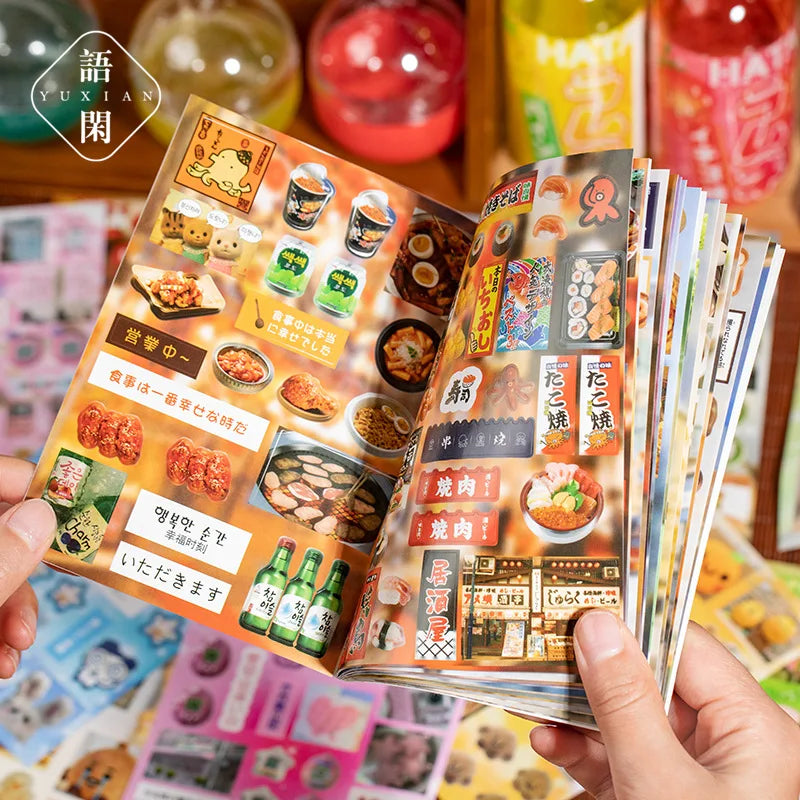 Kawaii Die-Cutting Sticker Book | DIY Lotus Picking Scrapbook Décor
