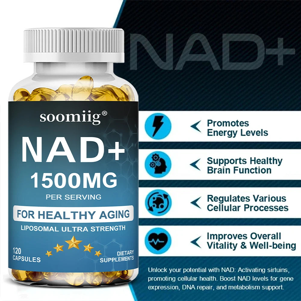 NAD 1500 Mg + Trans-resveratrol | Anti-Aging & Energy Boost