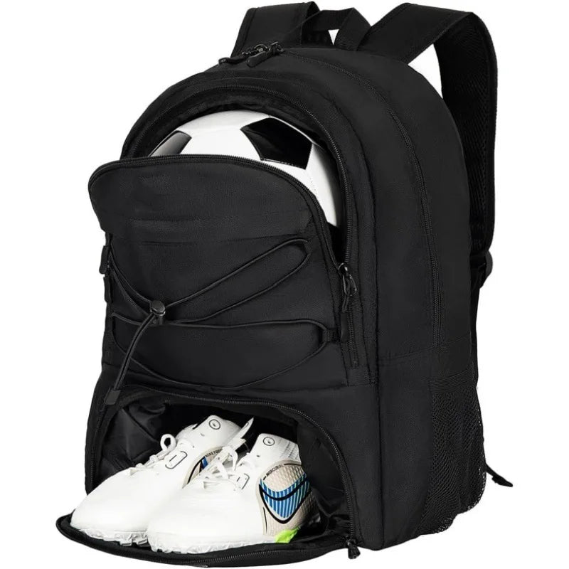 Football Backpack Travel Sports Bag with Shoe Storage