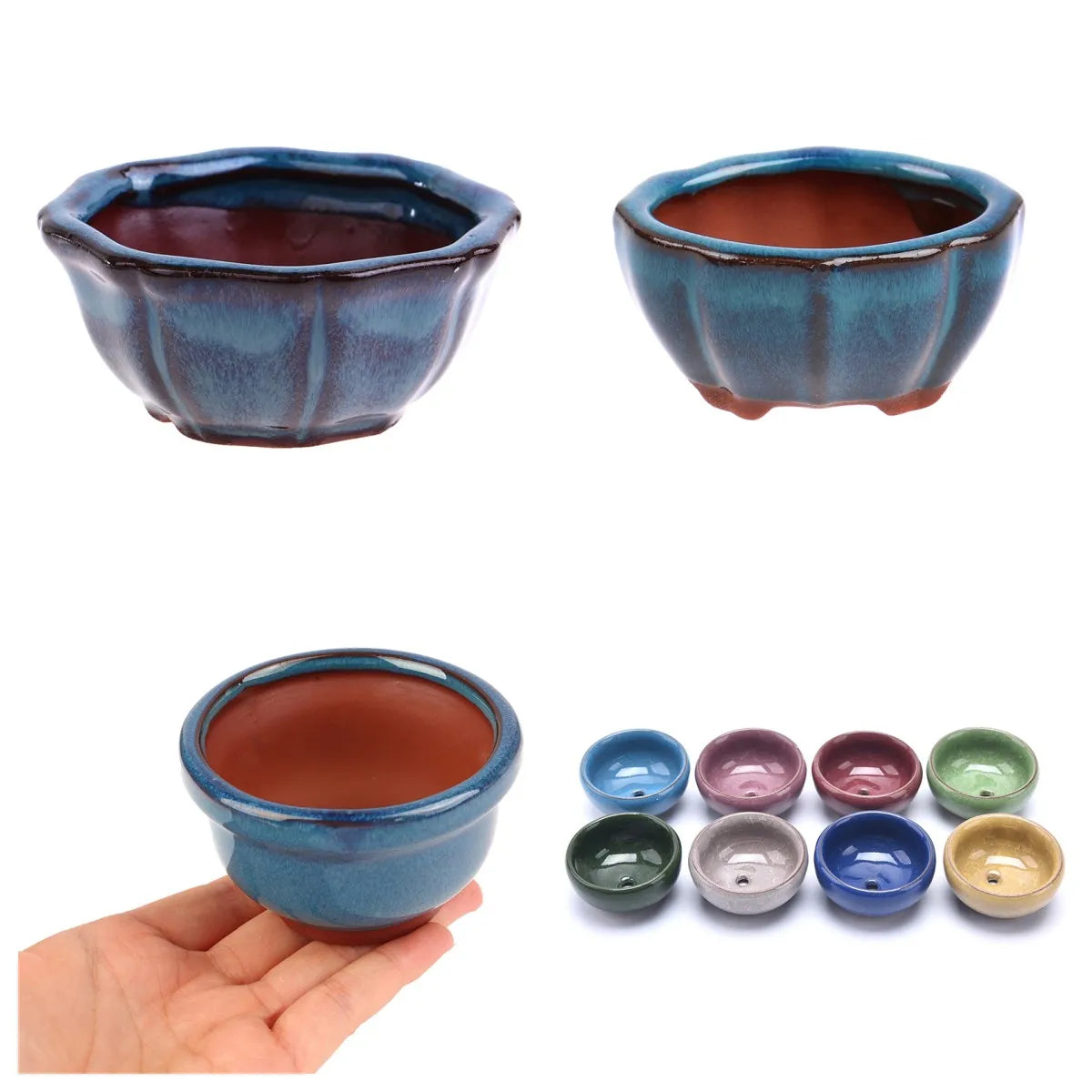 Chinese Style Bonsai Flowerpot | Ceramic Plant Planter for Home