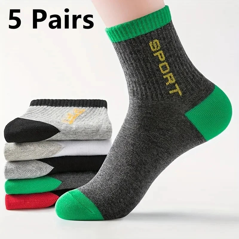 10 Pairs Men’s Cotton Short Socks | Breathable Low-Cut Ankle Socks