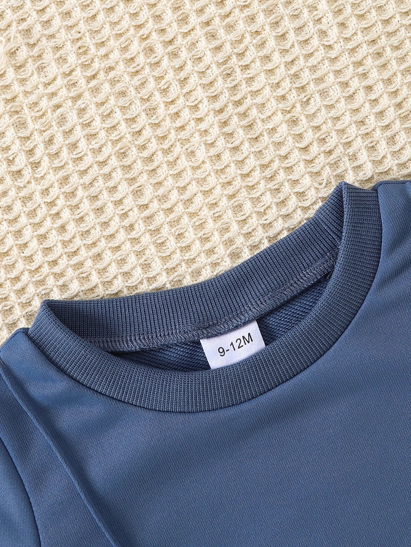 Cozy 2-Piece Long-Sleeve Sweatshirt Set for Baby Boys