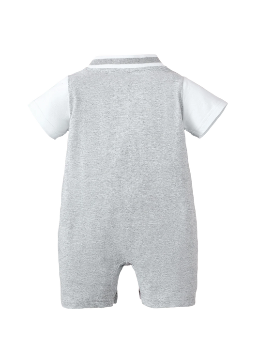 Baby Boy Alphabet Pattern Casual Romper | Stylish Summer Outfit