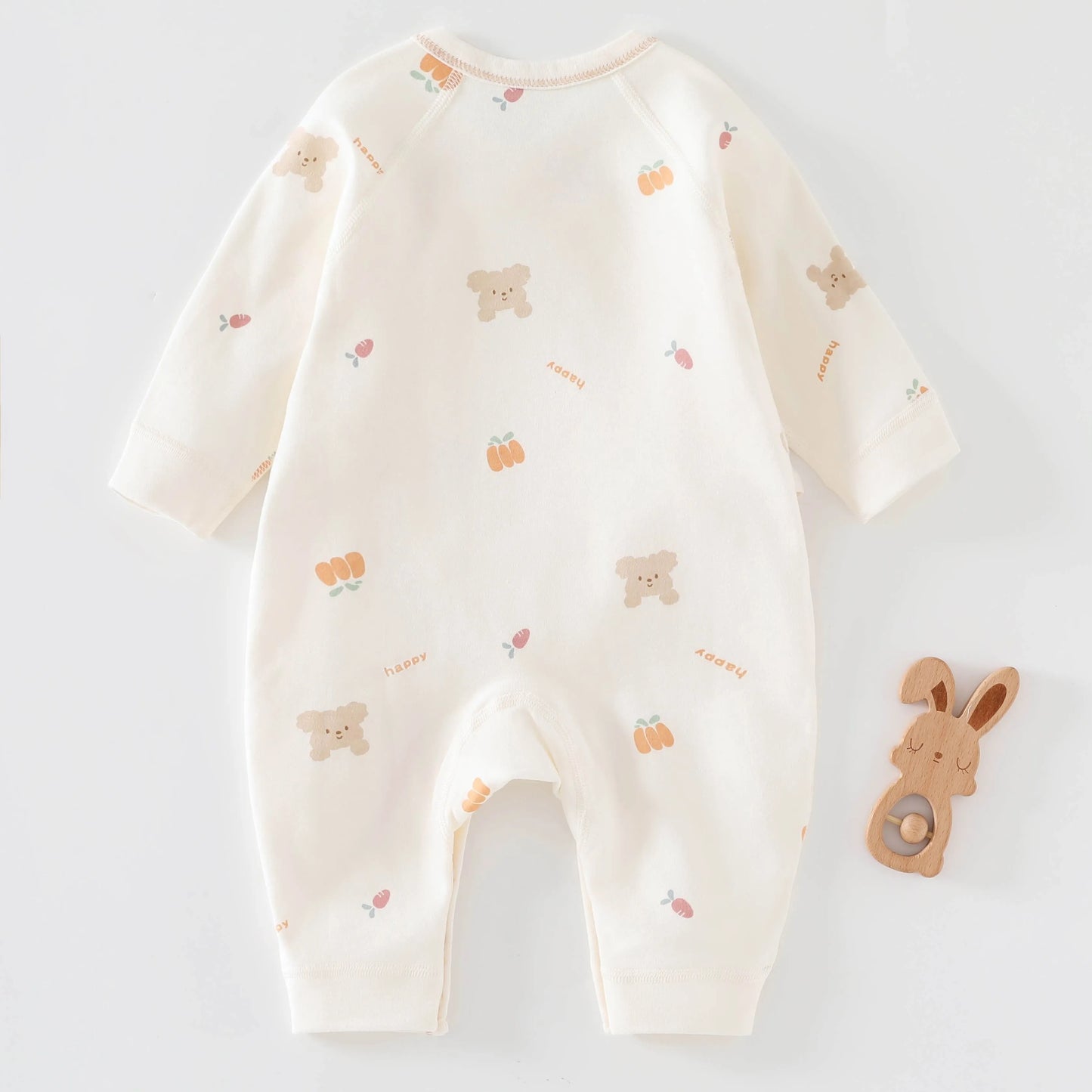 Newborn Cartoon Cotton Baby Bodysuit | Soft Long Sleeve Comfort