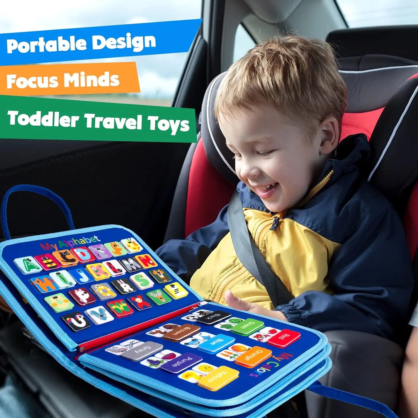 Montessori Busy Board | Toddler Sensory Activity for Skill Development