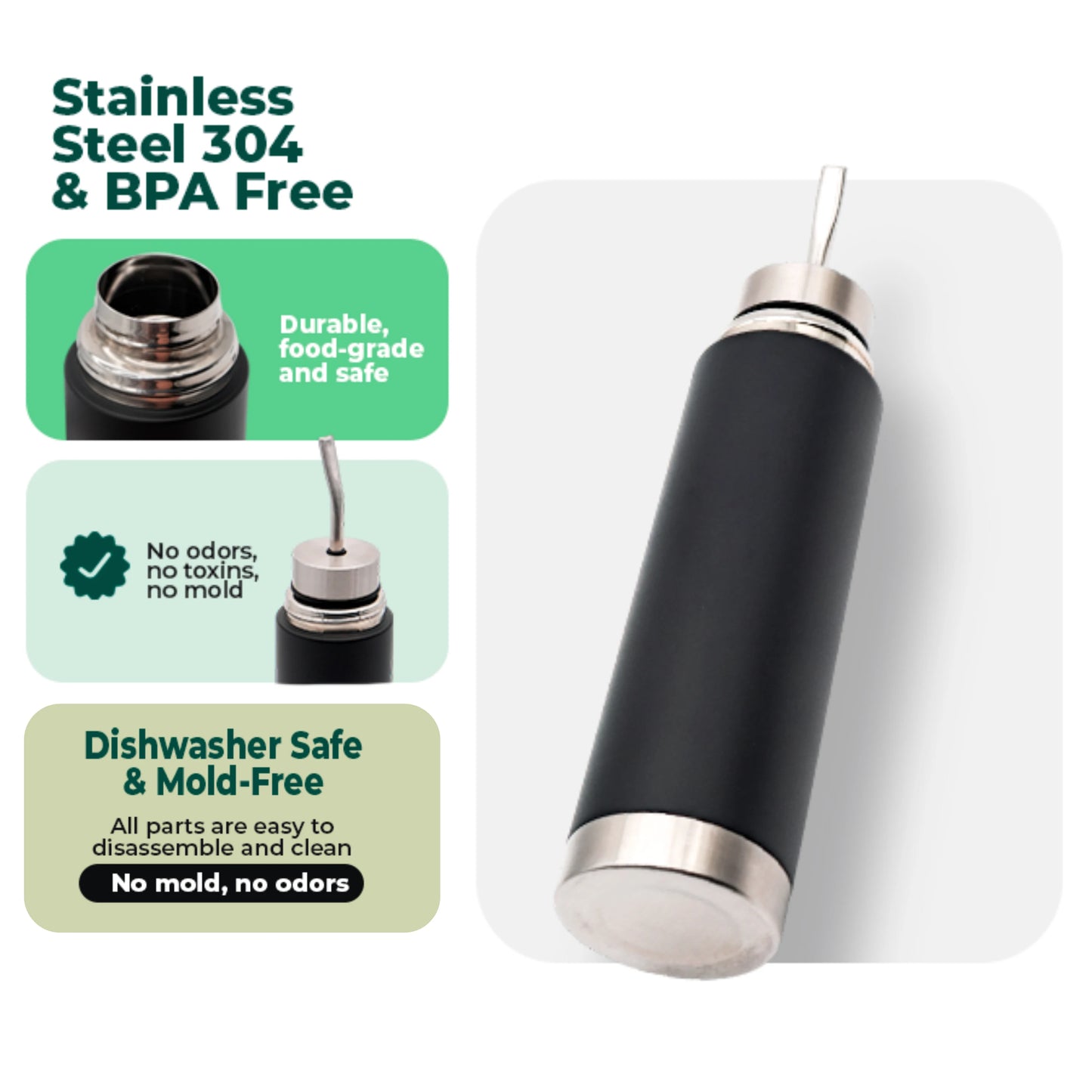 2-in-1 Thermal Mate Cup with Built-in Bombilla | Yerba Mate Thermos