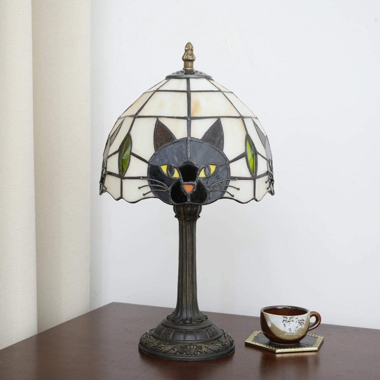 Cute Black Cat Table Lamp for Kids' Rooms | Nightstand Decor