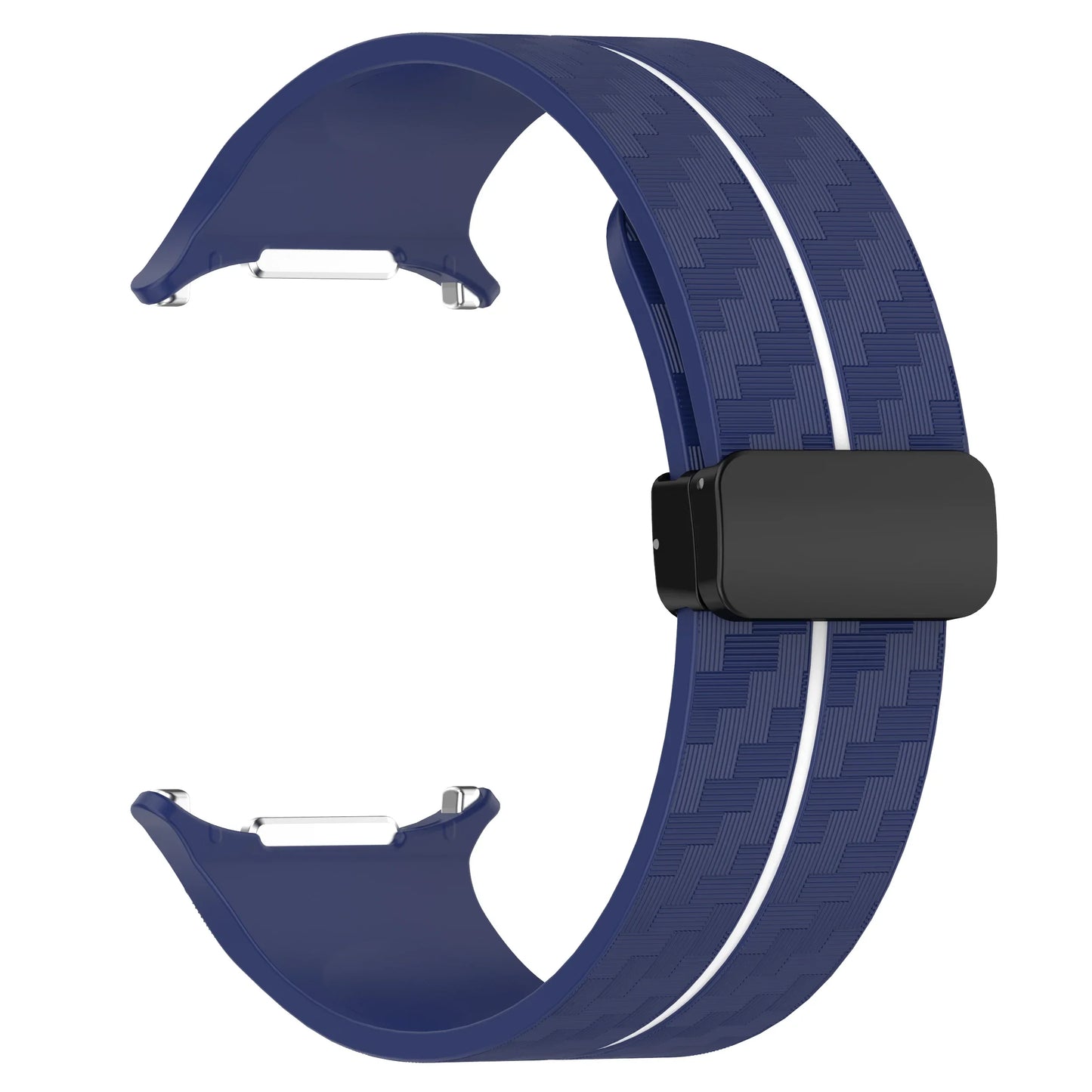 Silicone Sport Strap for 47mm Smartwatch | Magnetic Folding Clasp