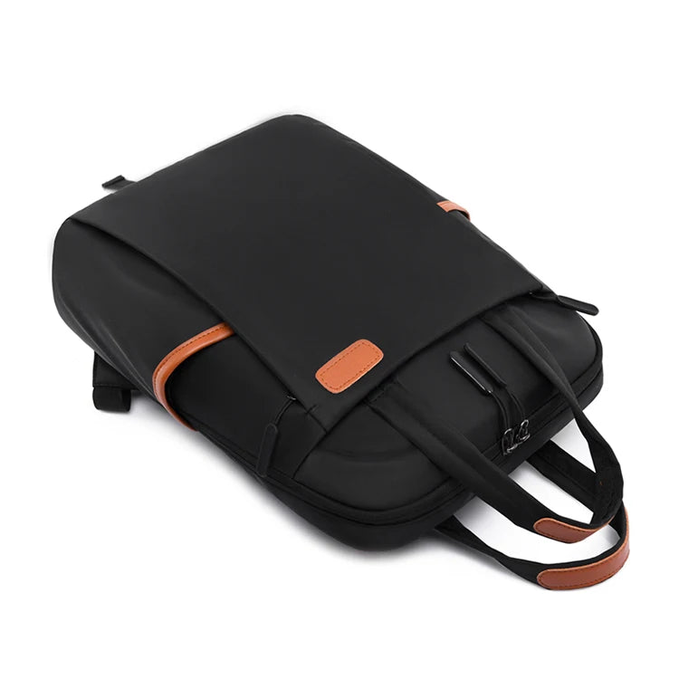 Laptop backpack with multiple pockets, adjustable shoulder straps, zipper closure, multi-purpose, school backpack