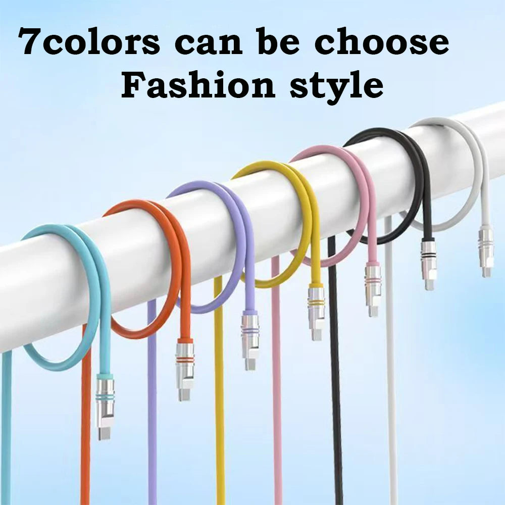PD240W USB C Fast Charging Cable | Soft Silicone Type-C Cable