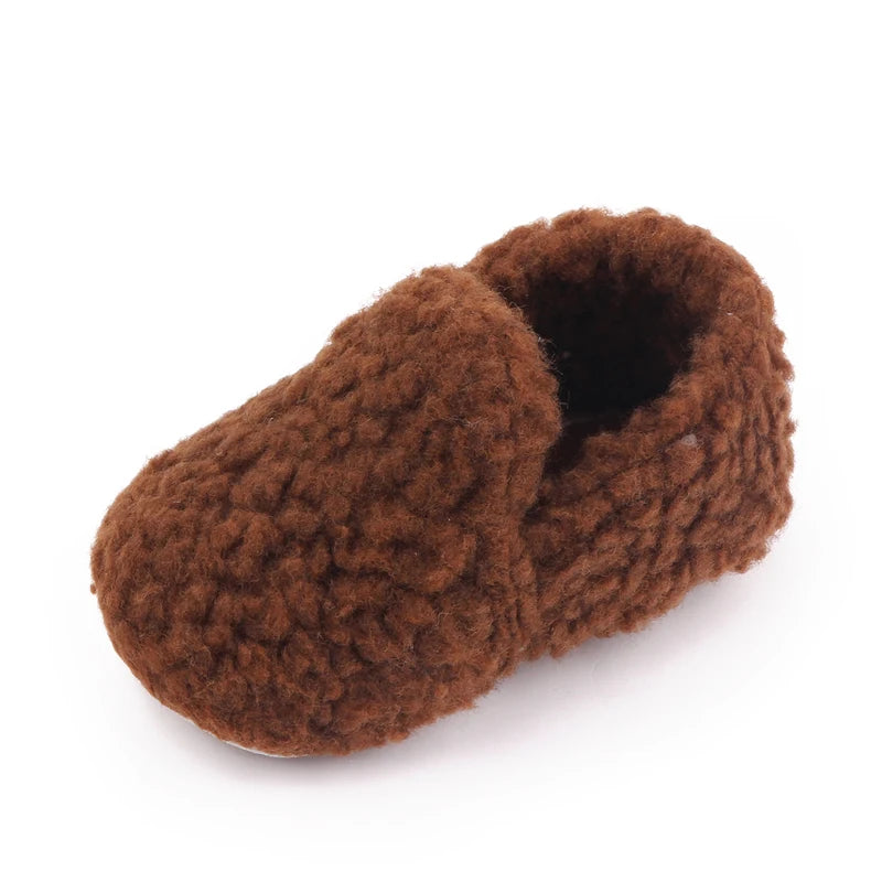 Soft Cotton Baby Prewalking Shoes | Non-Slip Winter Footwear